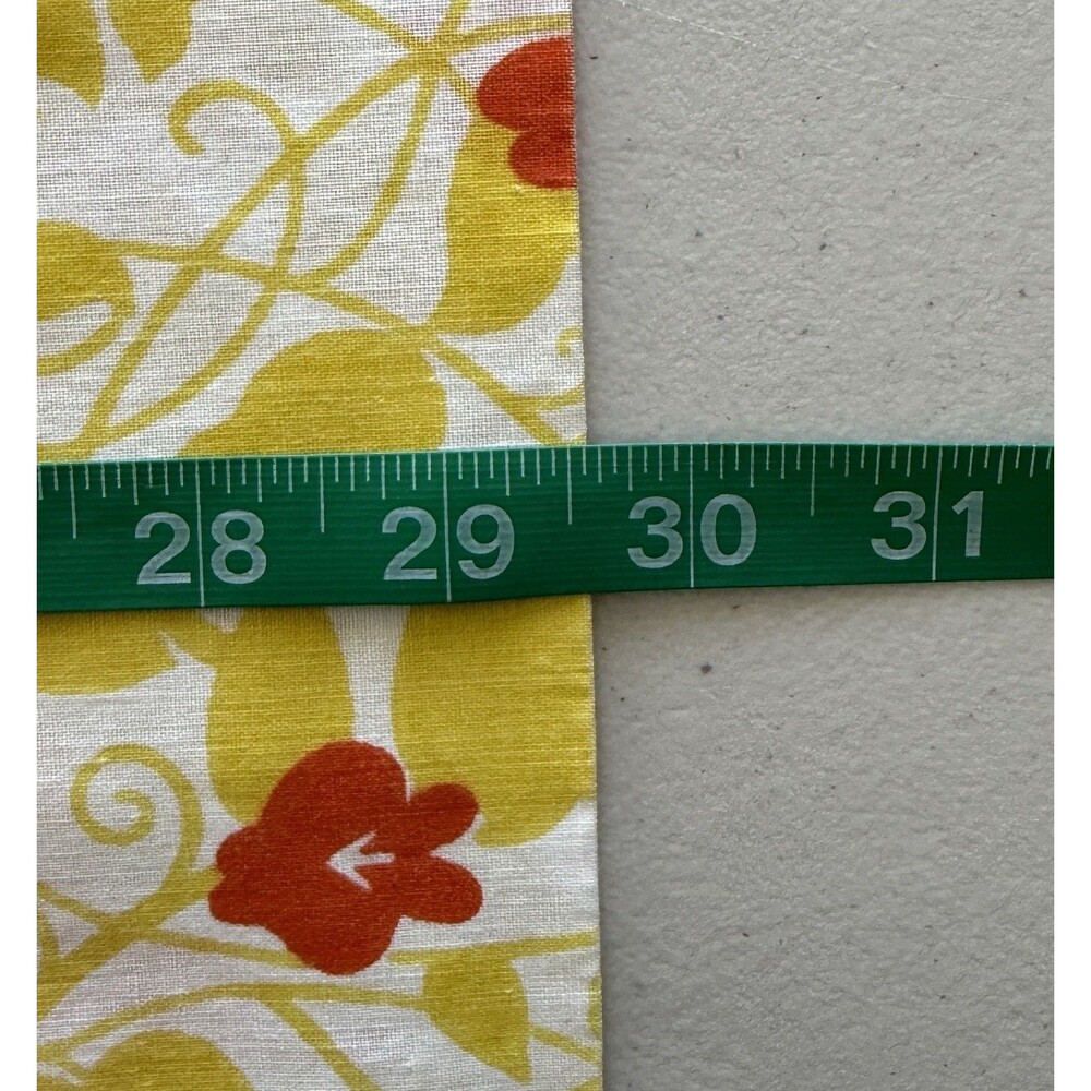 Vintage Morgan Jones 70s Yellow Standard Pillowcase Retro Butterfly Floral MCM - Picture 3 of 4